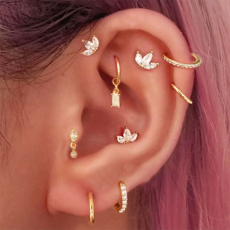 Stainless Steel Piercing Earring Piercing Helix Stainless Steel