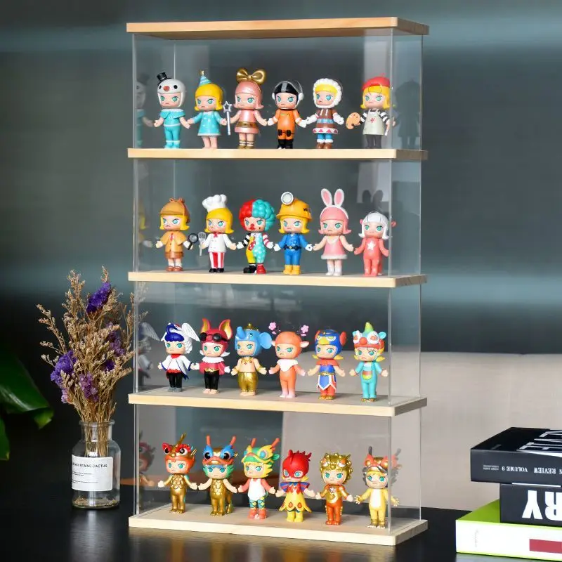 JUXYES Paquete De 2 Vitrinas Transparentes Para Mini Figuras De Acción