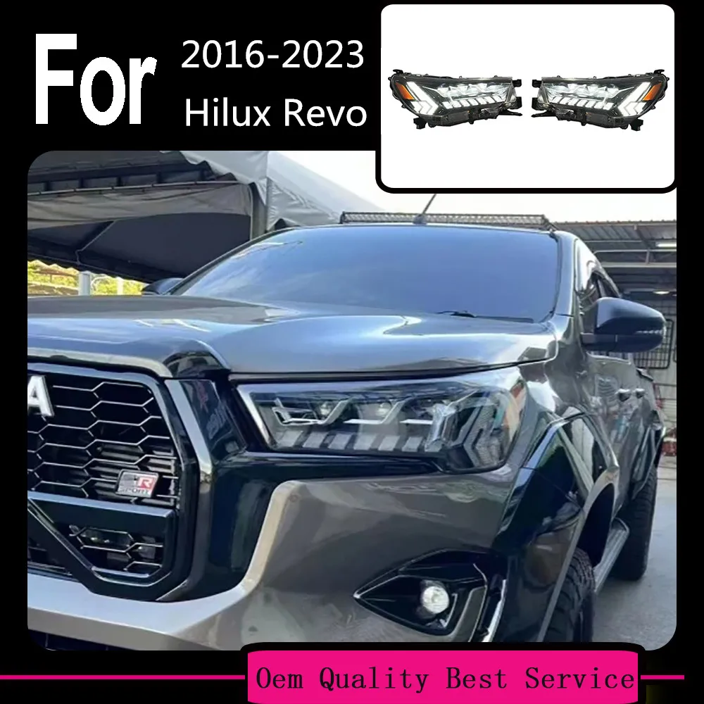 

Car Pickup Truck Front Headlight For Toyota Hilux Revo Rocco 2016-2023 Tunning Headlamp Modified Head Lamp Lights Accessories