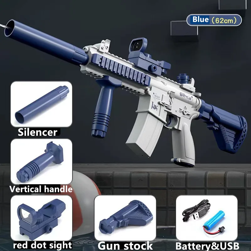M416 Water Gun Electric pistolet Shoot Toy Full Automatic Summer Shoot Beach Outdoor Fun Toy For Children Boys Girl Adults Gift 3