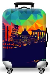 Universal Elastic World Map Luggage Protective Cover - Travel Accessory - M 22-24 inch (H31)
