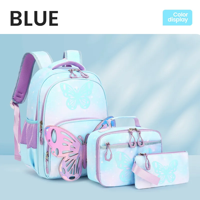 2024 Disney new girls' backpack, children's cartoon creative butterfly multifunctional and stylish versatile student backpack 3