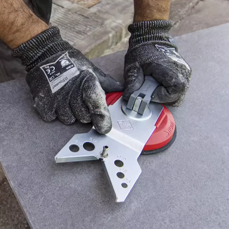 

Hole locator Tile glass marble drilling positioning plate Novice drilling bit anti slip tool