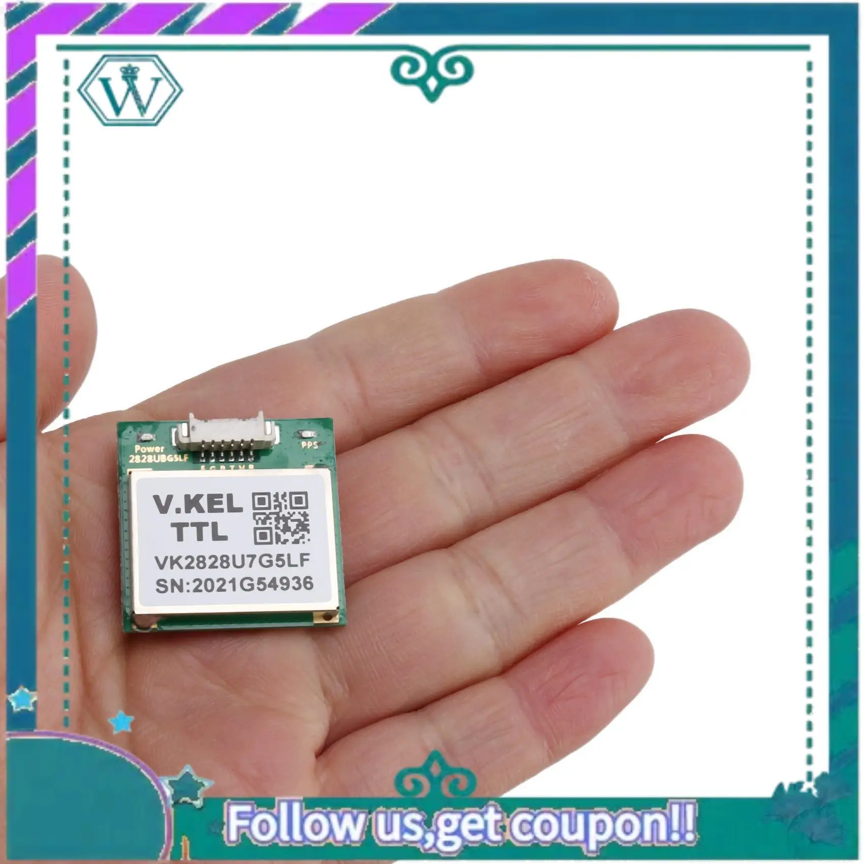 A75Q-2X VK2828U7G5LF GPS 모듈 TTL 1-10Hz 안테나 포함 플래시 비행 제어 GPS 모델