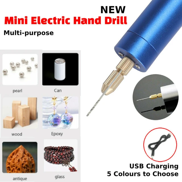 Portable Mini Electric Drill, Handheld Micro Usb Drill Mini Hand Drill Mini  Drill Micro Drill Mini Drill Small Electric Drill With 3pc Bits DC 5V