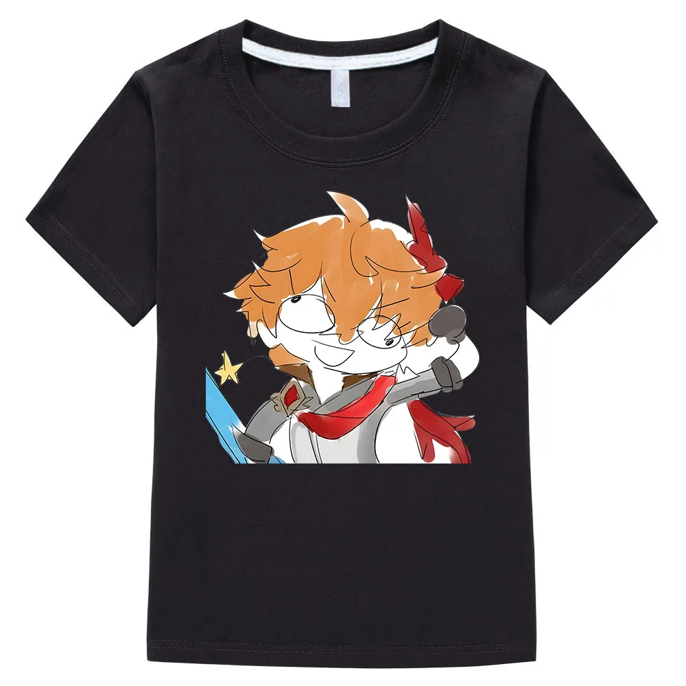 

Genshin Impact Shirts for Kids Cartoon Short Sleeve T-shirt Summer Toddler Girl Clothes 100%Cotton Boys Graphic Tee Anime Casual