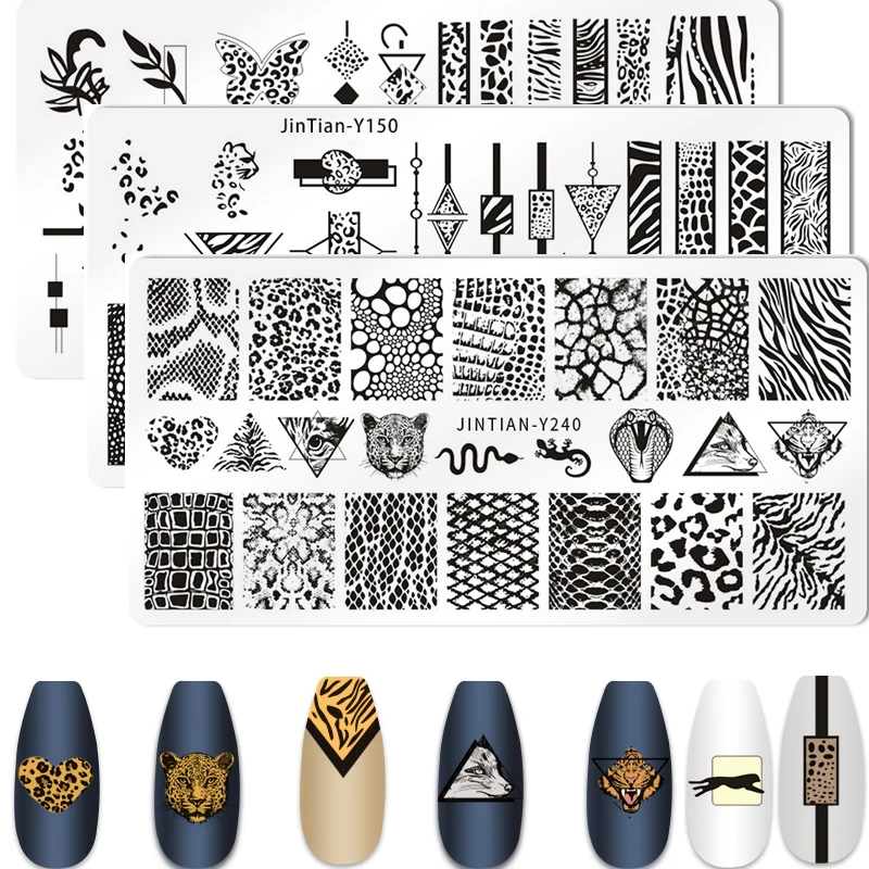 

Шаблоны для стемпинга ногтей с изображением милых кошек и змеиной кожи леопардовые и зебры шаблоны для маникюра шаблоны для стемпинга ногтей