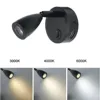 12V 24V Reading Light LED RV Interior 2W with USB Port 5V 2A Swith Spotlight for Boat, Yacht,Caravan Camper Trailer Dorm 3 color 5