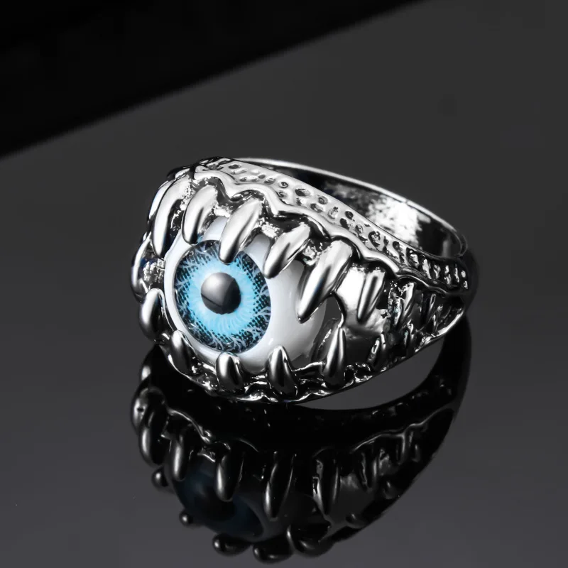 Anello punk occhio del diavolo per uomo e donna stile retro_voghion.com