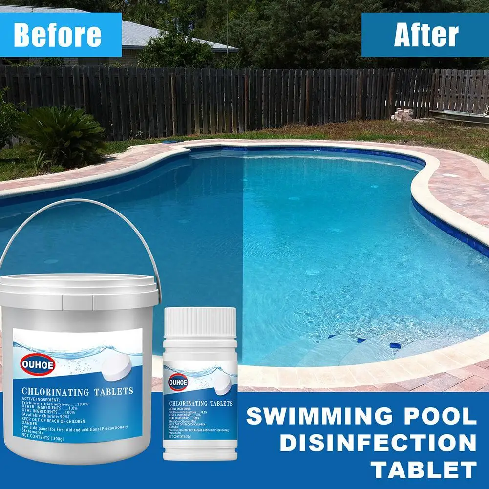 ​Swimming Pool/Toilet Cleaning Tablets Purify Water Disinfect Chlorine Pills