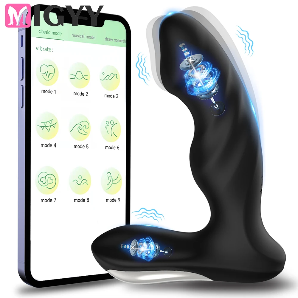 APP Drahtlose Steuerung Anal Vibrator Butt Männlichen Prostata-massagegerät Prostata Stimulator Anal Buttplug Sex Spielzeug Für Männer Paare 1