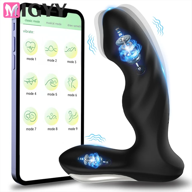 APP Drahtlose Steuerung Anal Vibrator Butt Männlichen Prostata-massagegerät Prostata Stimulator Anal Buttplug Sex Spielzeug Für Männer Paare 1