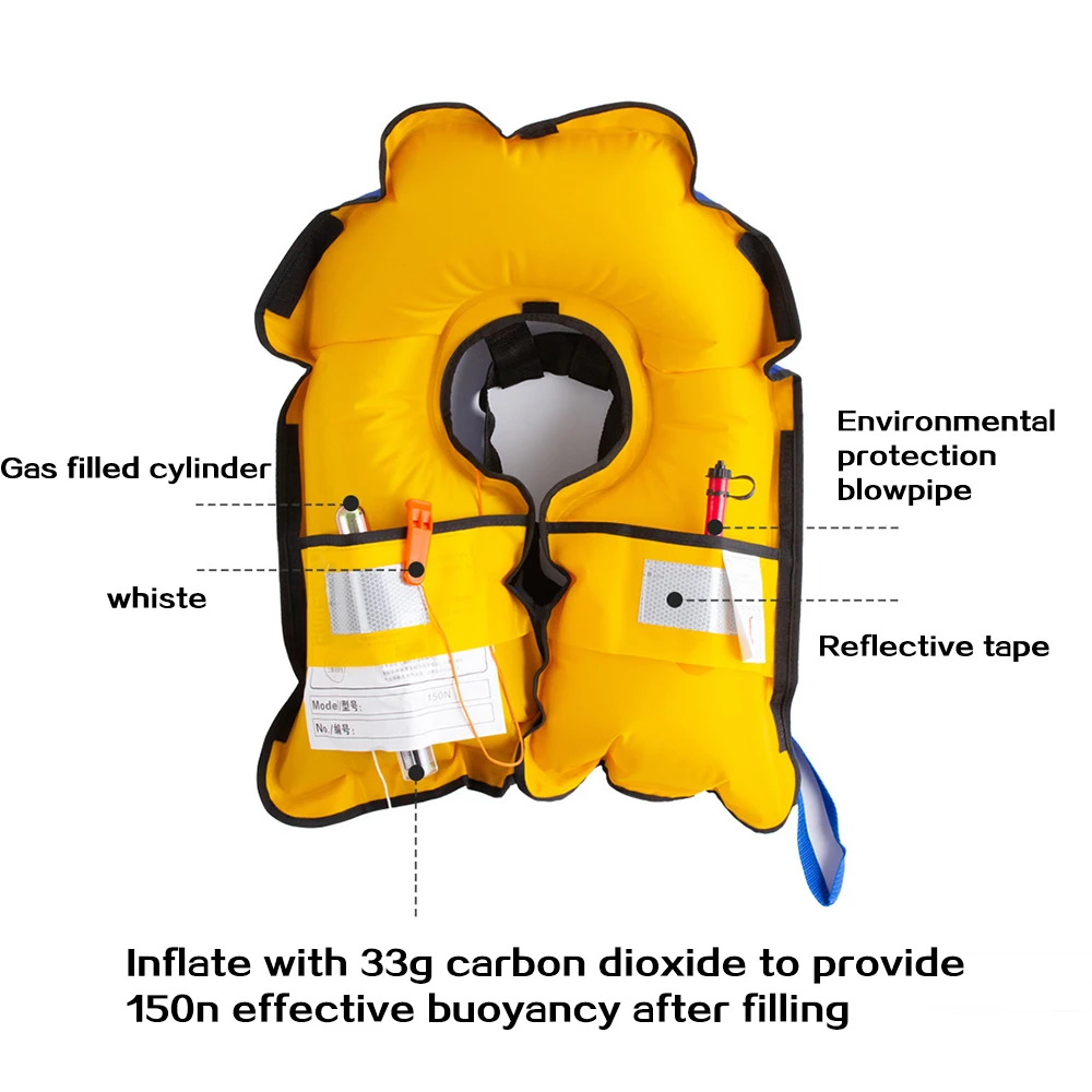 Автоматический надувной спасательный жилет, профессиональный плавание на лодке, рыбалка, спортивный спасательный жилет для взрослых для рыбалки