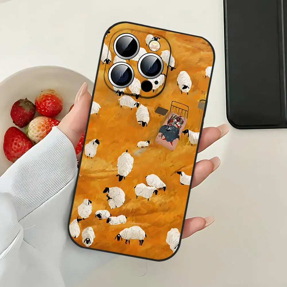 Van Gogh Monet Oil Painting Black Phone Case
