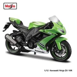 Maisto 1:12 Scale Kawasaki Motorcycle Replica with Authentic Details - Collector's Edition Gift Toy (Kawasaki ZX - 10R)