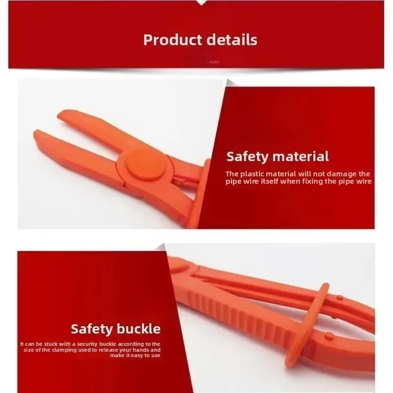 New 3Pcs/Set Hose Tube Clamp Pliers Tool Brake Fuel Water Line Clamp Pliers for Hose Removal Hand Tool for Car Repair