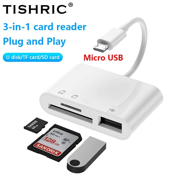 TISHRIC Type-C & Micro USB Card Reader Adapter 2