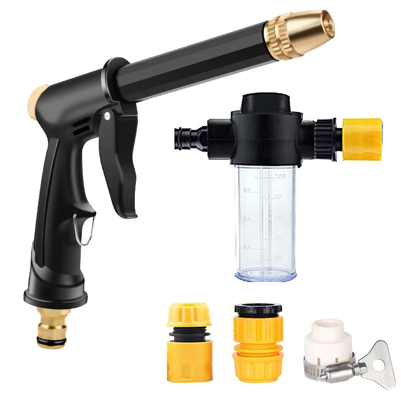  Water Hose Nozzle,Car Wash Kit - 2pcs Large car