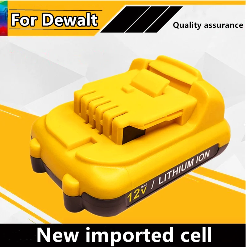 

Replacement for Dewalt DCB120 Lithium Ion Batteries 12V 3Ah 4Ah Battery DCB123 DCB125 DCB124 DCB122 DCD710 Power Tools Battery