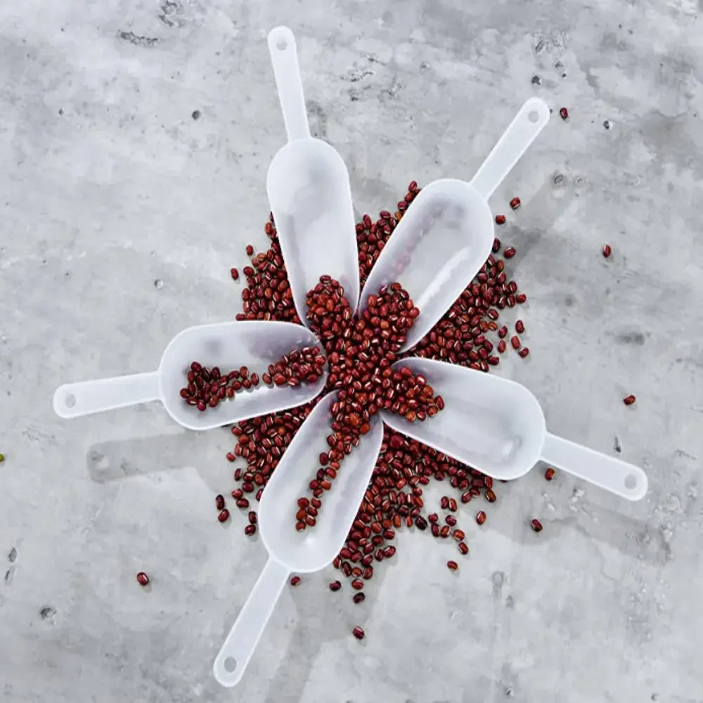 Mini Clear Plastic Ice Scoop Measuring Scoops 5PCS for Weddings Candy Dessert et Ice Cream Protein Powder plastic measuring cup plastic kitchen scoop