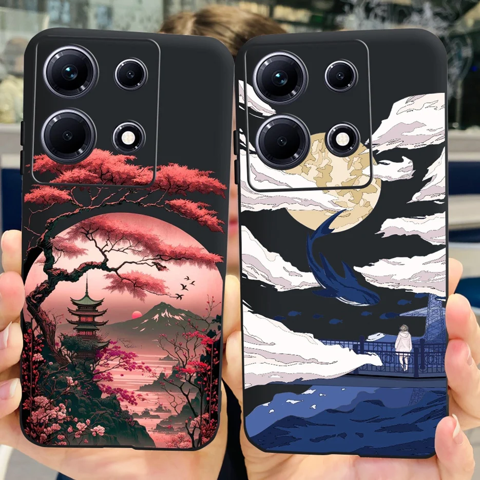 Stylish Painted Soft TPU Phone Case with Bumper Protection