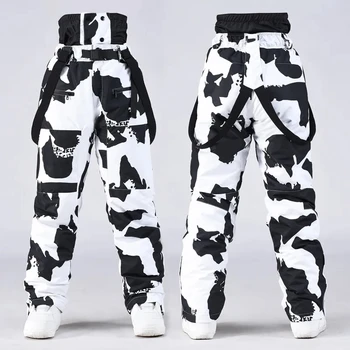 Windproof Outdoor Sport Trousers for Men and Women, Alpine Overalls, Waterproof Ski Pants, Warm Overalls, Big Ski Pants, Mountai 1