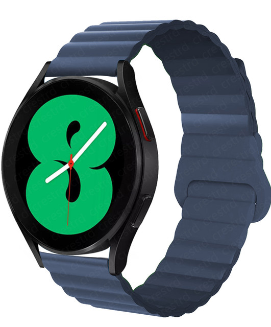 22mm Band for samsung galaxy watch 4/classic 46mm 42mm/active 2/3 Magnetic Silicone bracelet Huawei watch gt 2/3/Pro strap