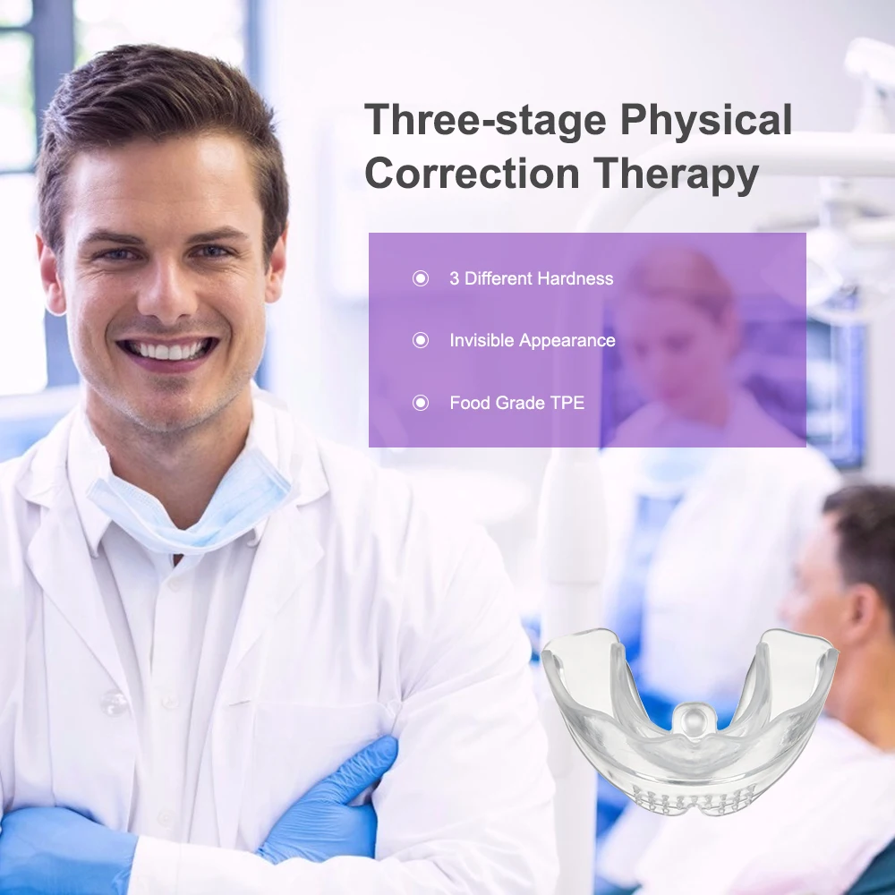 Teeth alignment trainer oral care sets three-stage teeth physical corrector dental appliance tooth orthodontic braces