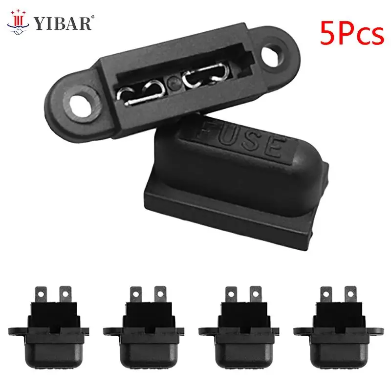 5PCS 30A Auto Blade Standard Fuse Holders Box Set For Car Boat Truck w/ Cover 
