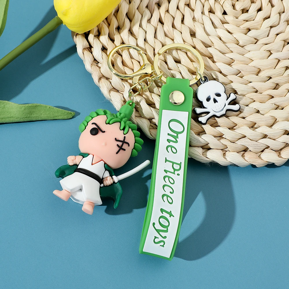 سلسلة مفاتيح أنيمي مونكي دي لوفي للأطفال قطعة واحد...