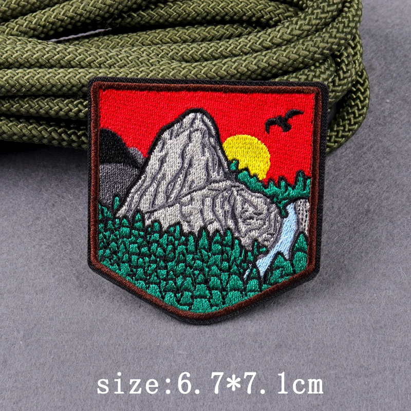 Description Picture 3 of itemWilderness Outdoor Embroidery Patches for Clothing Iron on Patches on Clothes Camping Adventure Patch for Clothes Sticker Badges