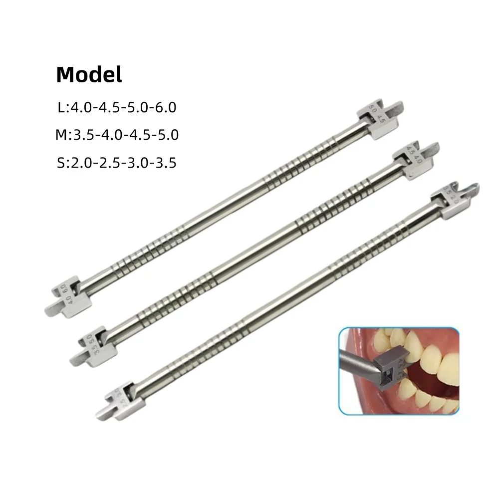 เครื่องมือวัดตำแหน่งเหล็กจัดฟันแบบปรับได้ 20/10/5 ชิ้น ทำจากสแตนเลส สำหรับงานทันตกรรมจัดฟันที่มีความแม่นยำ 1