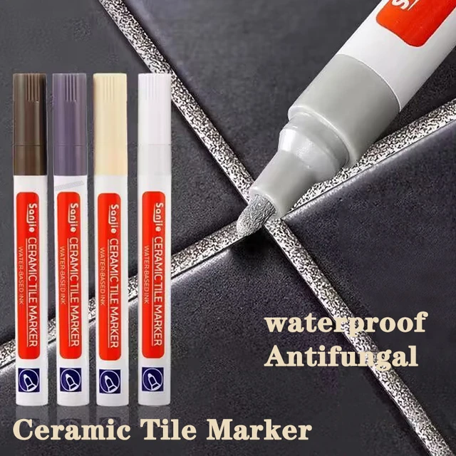 Waterproof Tile Marker Grout Pen Wall Seam Pen White/Beige Grout Repair Pen  Sealer Pen Tile