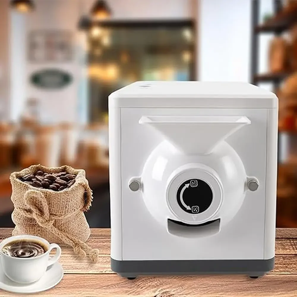 1000W Electric Coffee Roaster Commercial Home Drum Baking Machine 212-482&deg;F Temperature Control Large Capacity Smart Use Fast