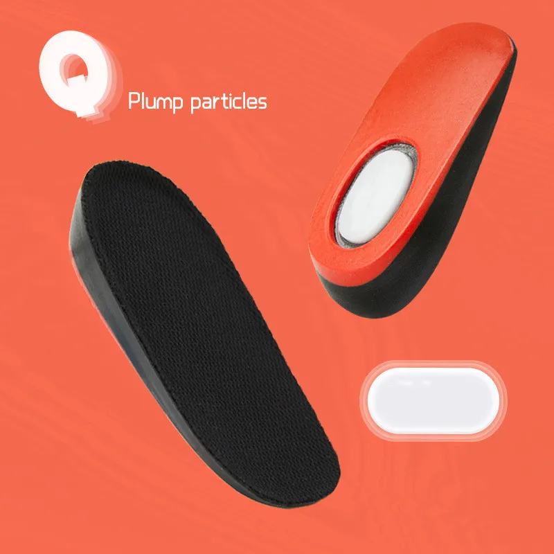 1 Pair Soft PU taller height Insoles For Heel Spurs Pain Foot cushion Foot Massagers Care Half Heel Insole Pad Height Increase
