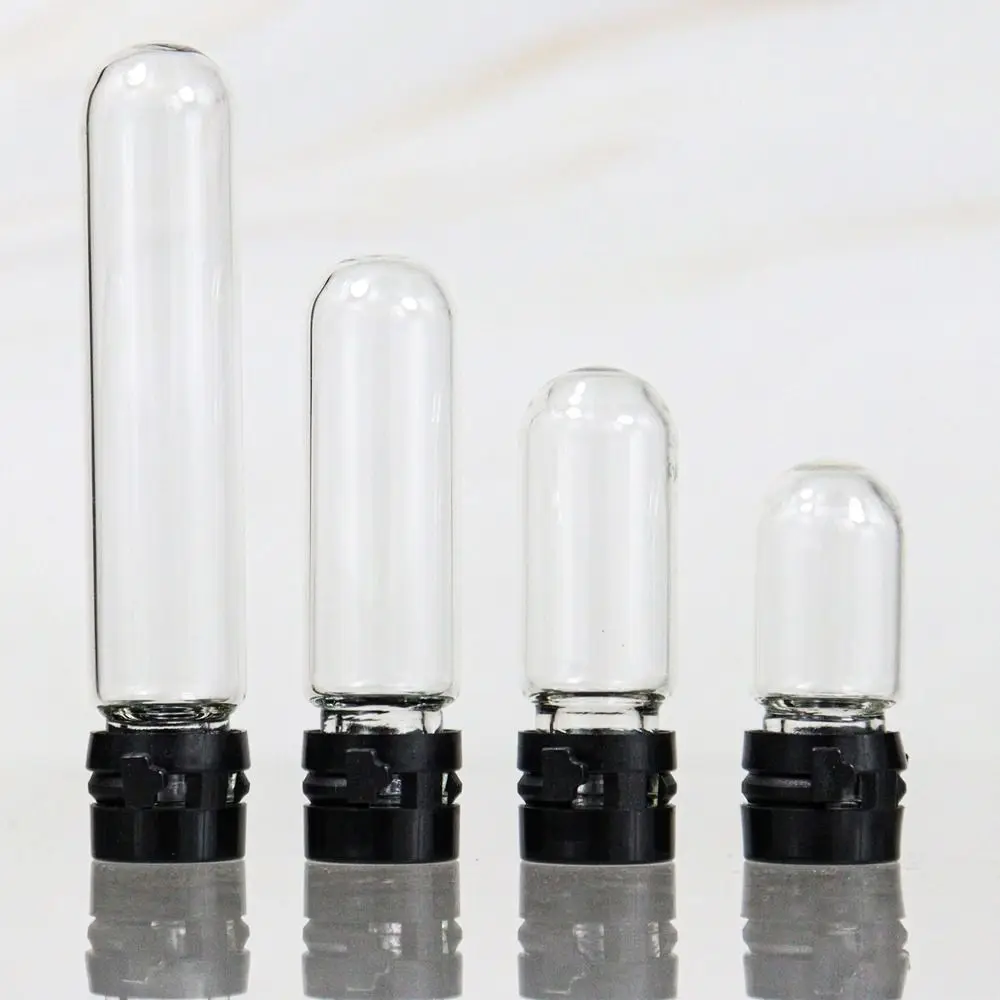 Lab Experiment Supplies Sample Vial with Cap Lotion Perfume Bottle Round Bottom Bottle Mini Refillable Bottle Glass Test Tube