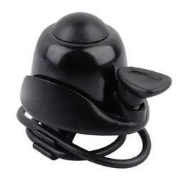 Aluminum Alloy Loud Bicycle Bell with 360° Rotating Adjustment (Black)