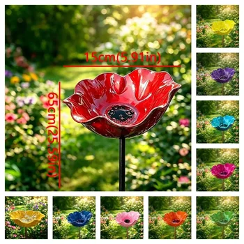 Metal Flower Garden Stake 6