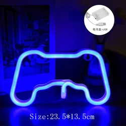 Custom Neon Game Icon Sign - Colorful LED Wall Light (Games blue)