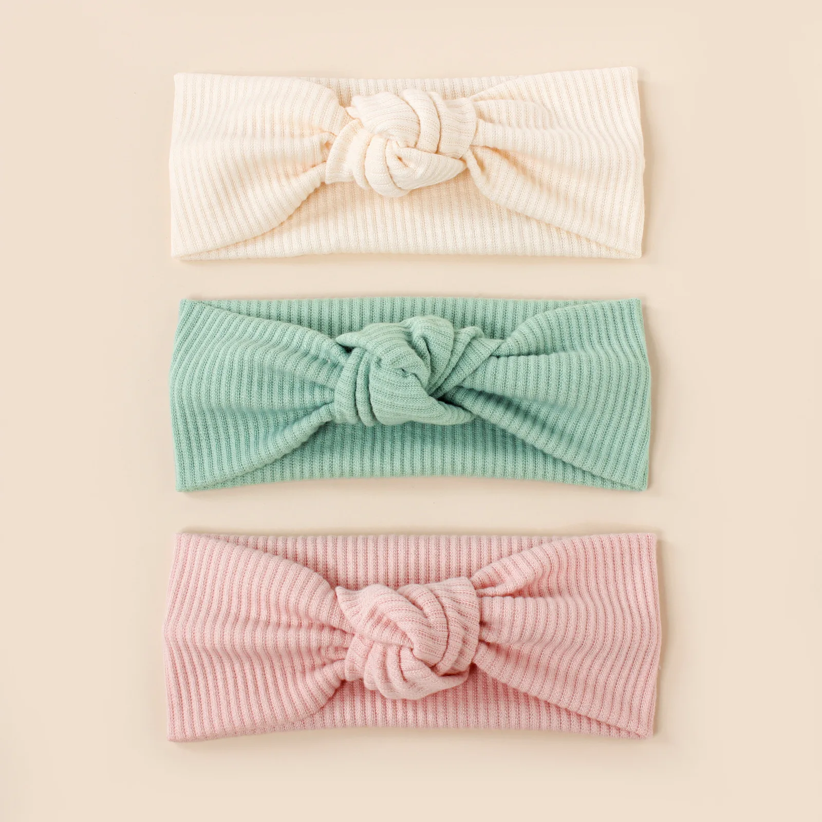 

1 PCS Spring Summer Solid Color Baby Headband Girls Twisted Knotted Soft Elastic Baby Girl Headbands Hair Accessories Large Size