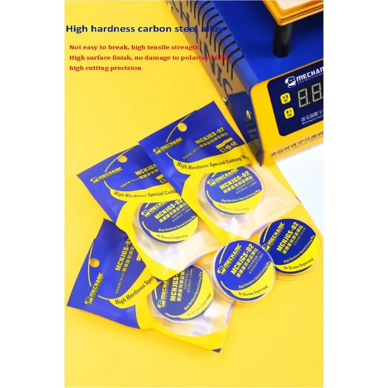 MECHANIC JGS02 휴대폰 LCD 화면 분리 수리 도구용 고정밀 절단 와이어 고경도