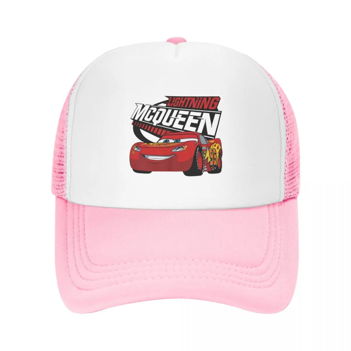 Cool Lightning McQueen Racer Trucker Hat for Men Women