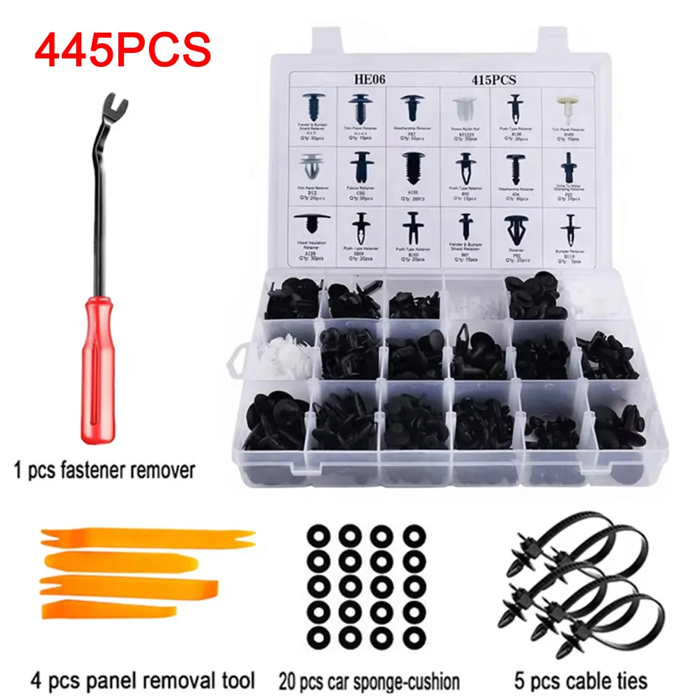 445Pcs Clips Kit
