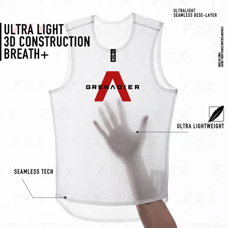 

Cycling Underwear Sport Base Layer White Cycling Undershirt Running Vest High Elastici Vest MTB Road Bike Jersey Ineos Grenadier