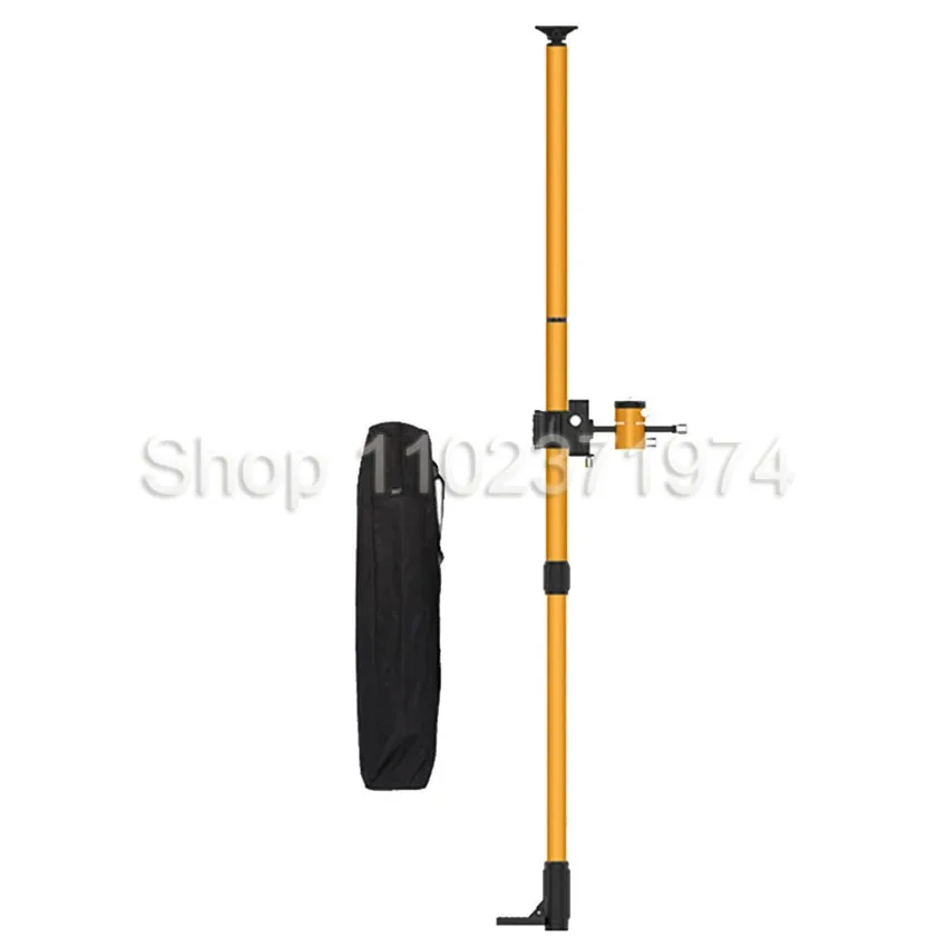 레이저 레벨 확장 브래킷, 텔레스코픽 로드 연장 지지대 스탠드, 텔레스코픽 로드 레벨 게이지 리프팅 지지대 로드, 3.4 m, 4.2 m