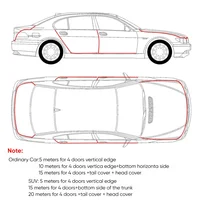 Car Door Edge Protector Universal Auto Door Guard Protective Strips Universal Automobiles Doors Trunk Hood Seal Sealant Strip 5