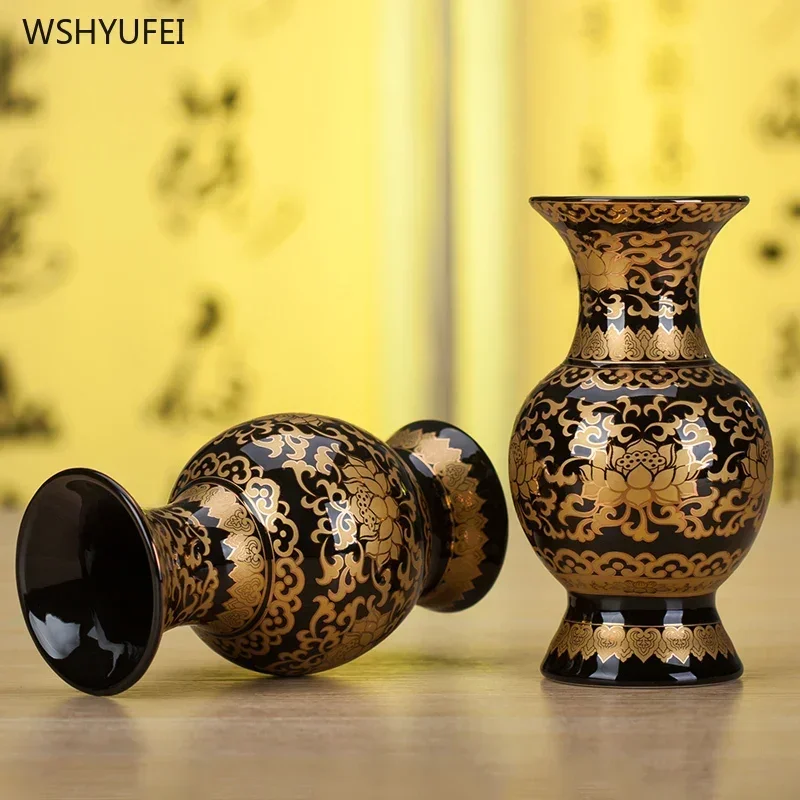 1pc ceramic vase  Buddhist temple supplies living room bedroom table temple sacrifice home decor feng shui Housewarming gift 2