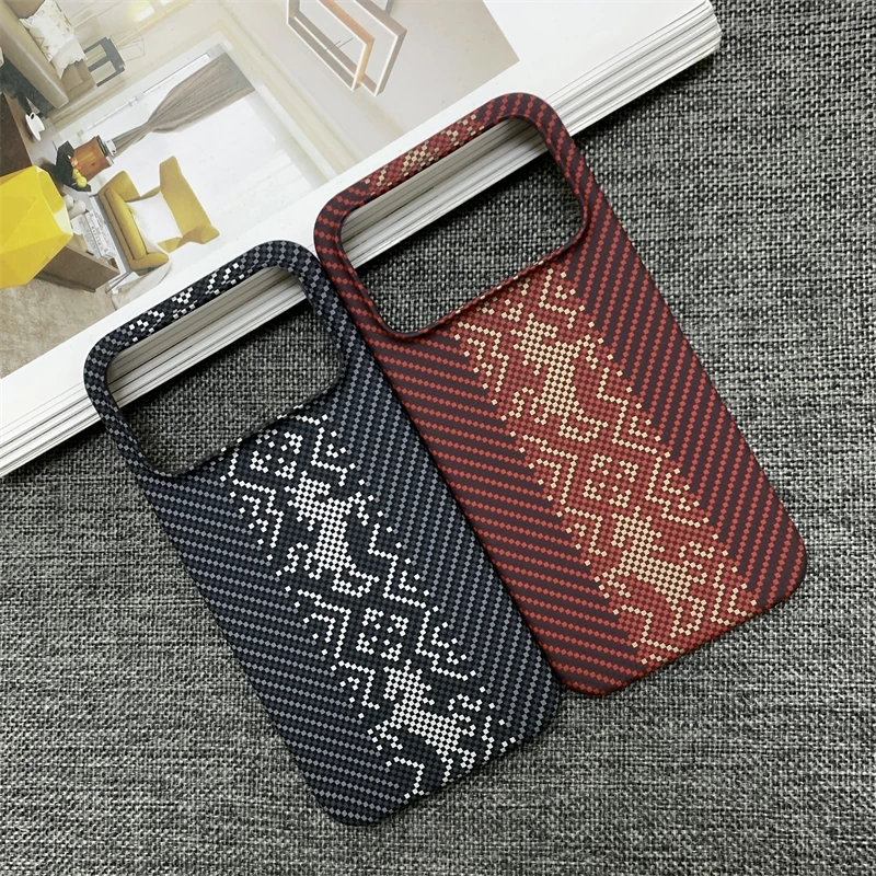 Ultra-Thin Carbon Fiber Texture Protective Phone Case with Soft Touch Finish