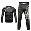 Children’S Bodybuilding Rashgaurd Outfits CodyLundin MMA Brazilian Grappling No Gi Jiu Jitsu Tees+Shorts Muay Thai Rashguard Set 5