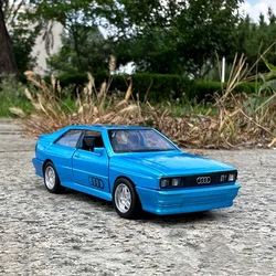 Classic Sports Car Alloy Diecast Toy Vehicle (Quattro Blue no box)
